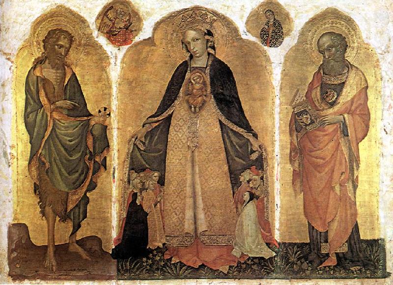 JACOBELLO DEL FIORE Triptych of the Madonna della Misericordia g oil painting picture